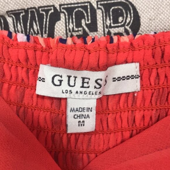 Guess Marrah Striped Flutter-Sleeve Top - Picture 4 of 7